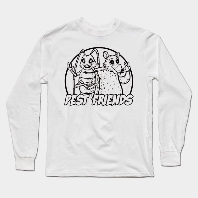 Pest Friends (Lineal) Long Sleeve T-Shirt by nickbeta